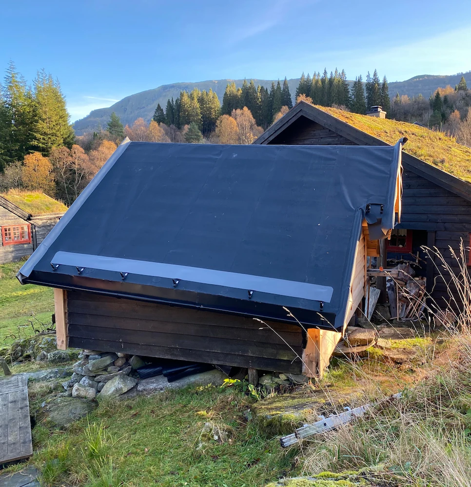 Torvtaktekking, Øyna - Fjaler.