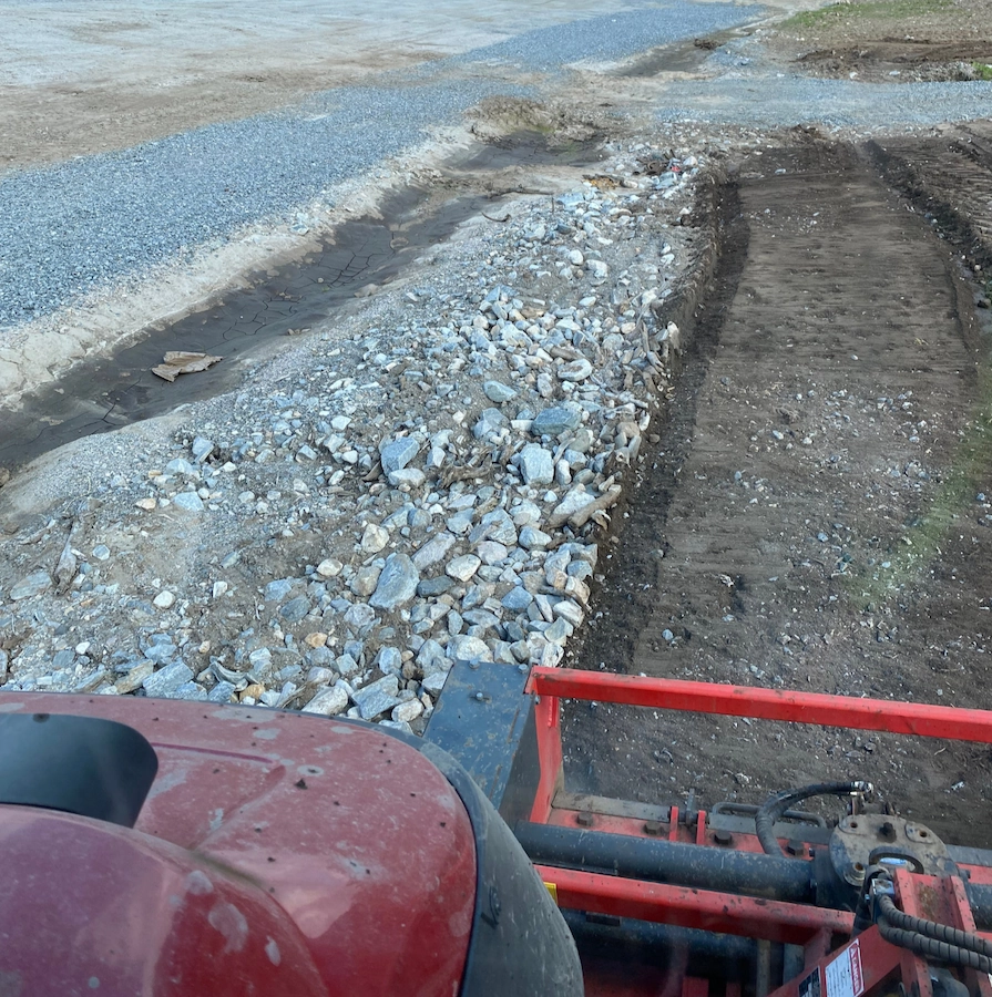 Jorde før steinfresing